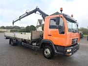 MAN 2aks Fast lad m/ HIAB 035 Autokran + pritsche